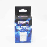 Daewoo UK Visitor Adaptor 2 USB 5V 2.1A