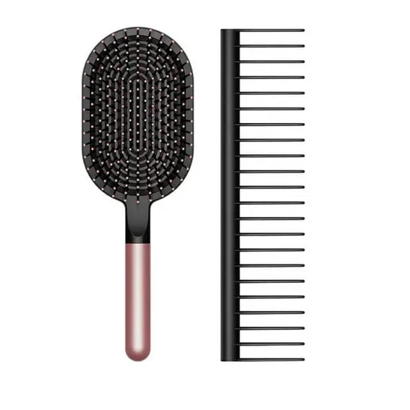 Dyson-Designed Paddle Brush and Detangling Comb | Rosé and Black - 965003-05