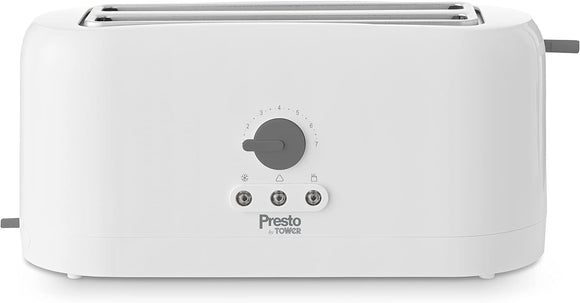 Tower Presto Long Slot Toaster - PT20056WHT