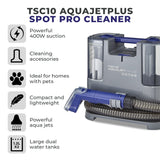 Tower TSC10 AQUAJETPLUS Spot Cleaner |  Grey & Blue