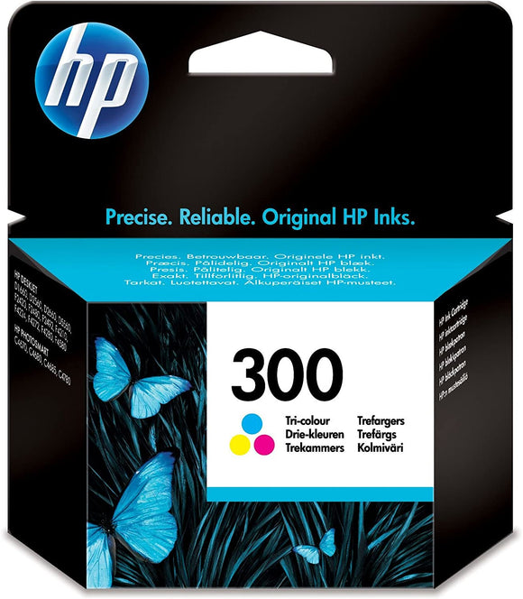 HP 300 Original Ink Cartridge | Tri-color - CC643EE