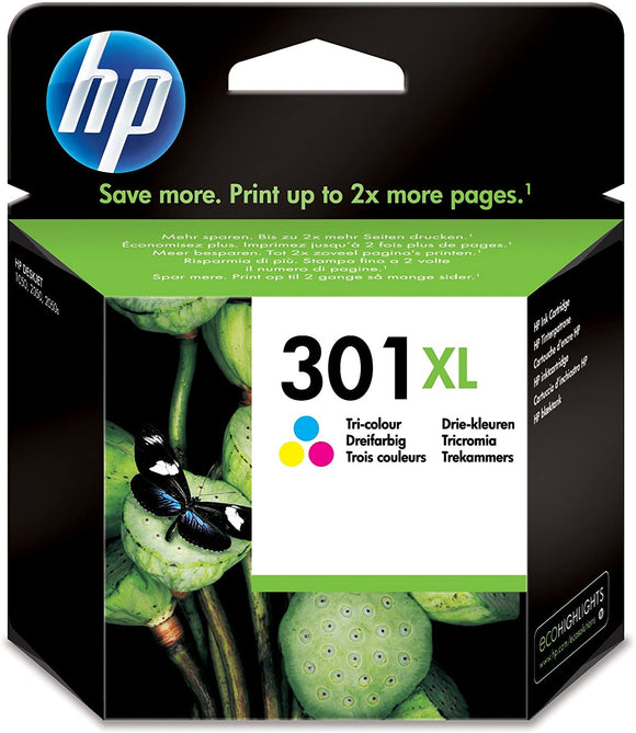 HP 301XL High Yield Original Ink Cartridge | Tri-color - CH564EE