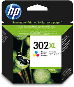 HP 302XL High Yield Original Ink Cartridge | Tri-color - F6U67AE