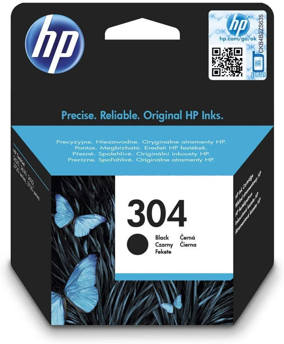 HP 304 Original Ink Cartridge | Black - N9K06AE