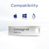 Integral INFD128GBARC3.0 128GB USB 3.0 Arc Flash Drive