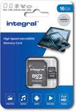 Integral INMSDH32G-100V30 32GB High Speed MICROSDHC/XC V30 UHS-I U3 Memory Card