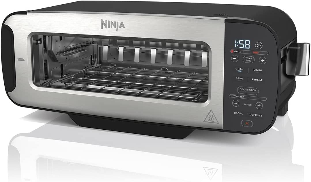 Ninja Foodi 3-in-1 Toaster, Grill & Panini Press [ST202EU], 7 Cooking  Functions, 7 Settings, Toaster Mode, Grill Mode, Timer, Stainless Steel :  : Home & Kitchen