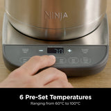 Ninja Perfect Temperature Rapid Boil Kettle | Stainless Steel - KT201UK