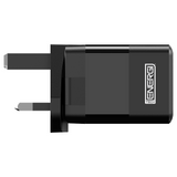 Tech Energi 20W 3A PD Dual USB/USB-C UK Mains Charger | Black