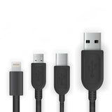 FX 3 In 1 Braided USB Data Cable