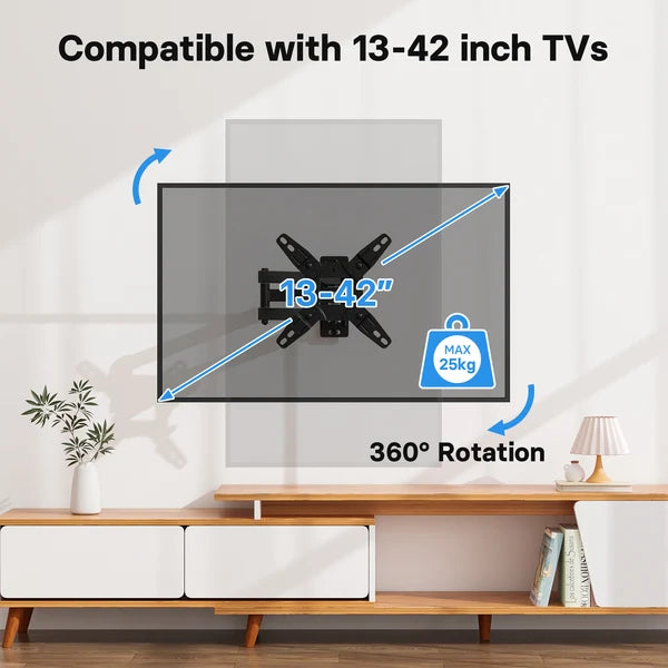 BONTEC Full Motion TV Wall Bracket for 13-42" TVs - CT129