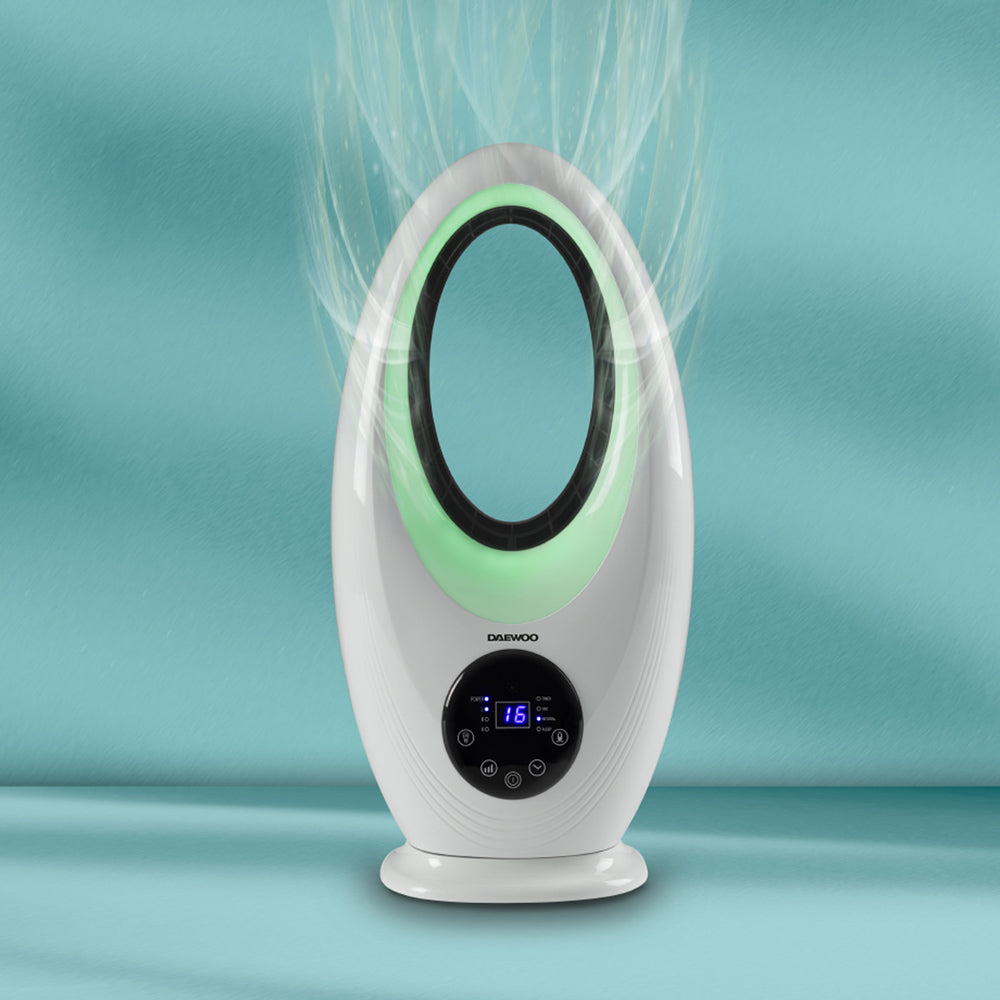 Daewoo Quiet Bladeless Desktop Fan with USB - COL1639GE
