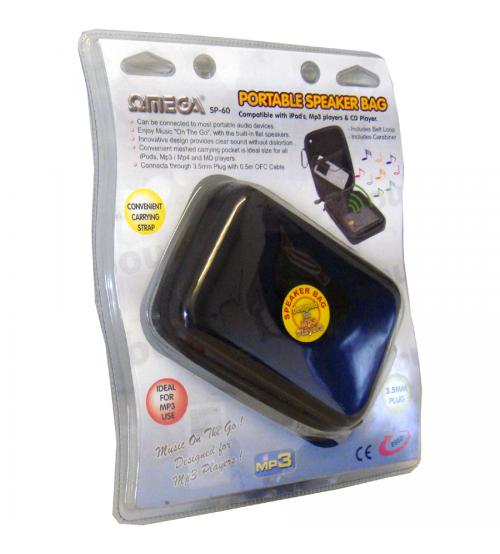 OMEGA SP-60 Portable Speakers Bag for iPod, Mp3, Mp4 + CD Player