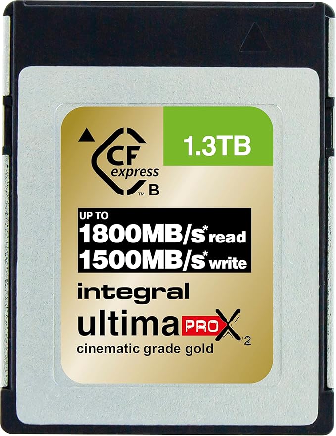 Integral 1300GB CFexpress Memory Card - INCFE1300G1800/1500/S1500