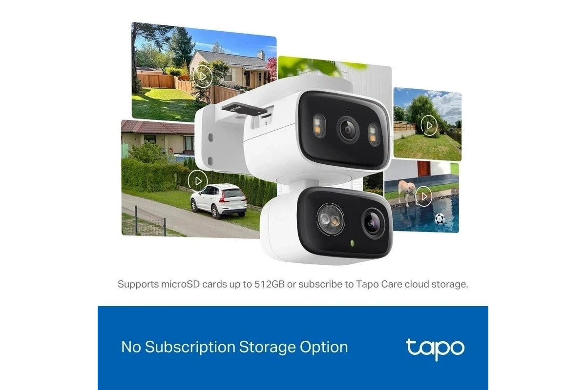 TP-Link Tapo Indoor/Outdoor Dual Lens Pan/Tilt Security Camera - TC34