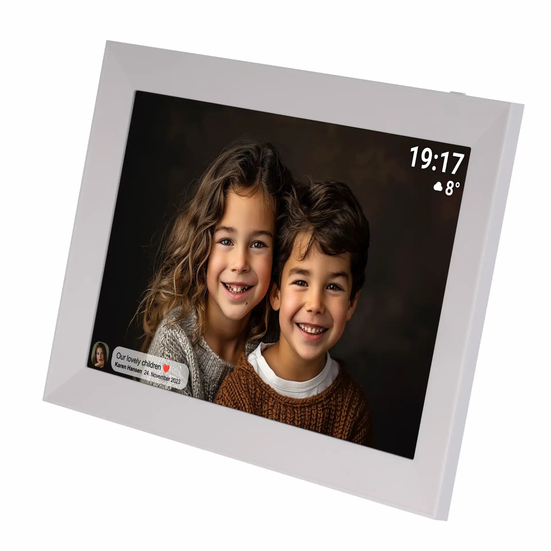 Denver White 10.1” digital Wi-Fi Photoframe | PFF-1012WMK2