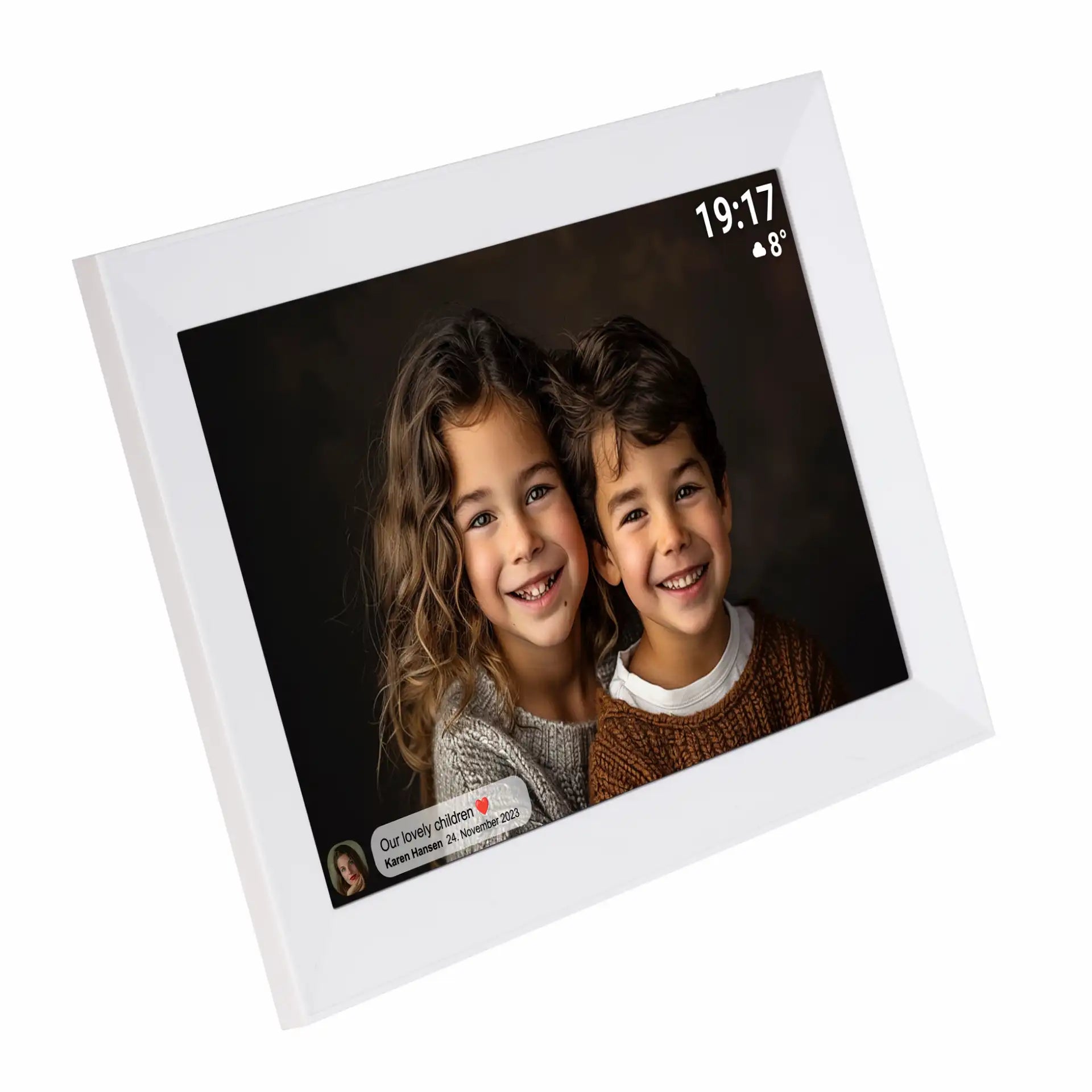 Denver White 10.1” digital Wi-Fi Photoframe | PFF-1012WMK2