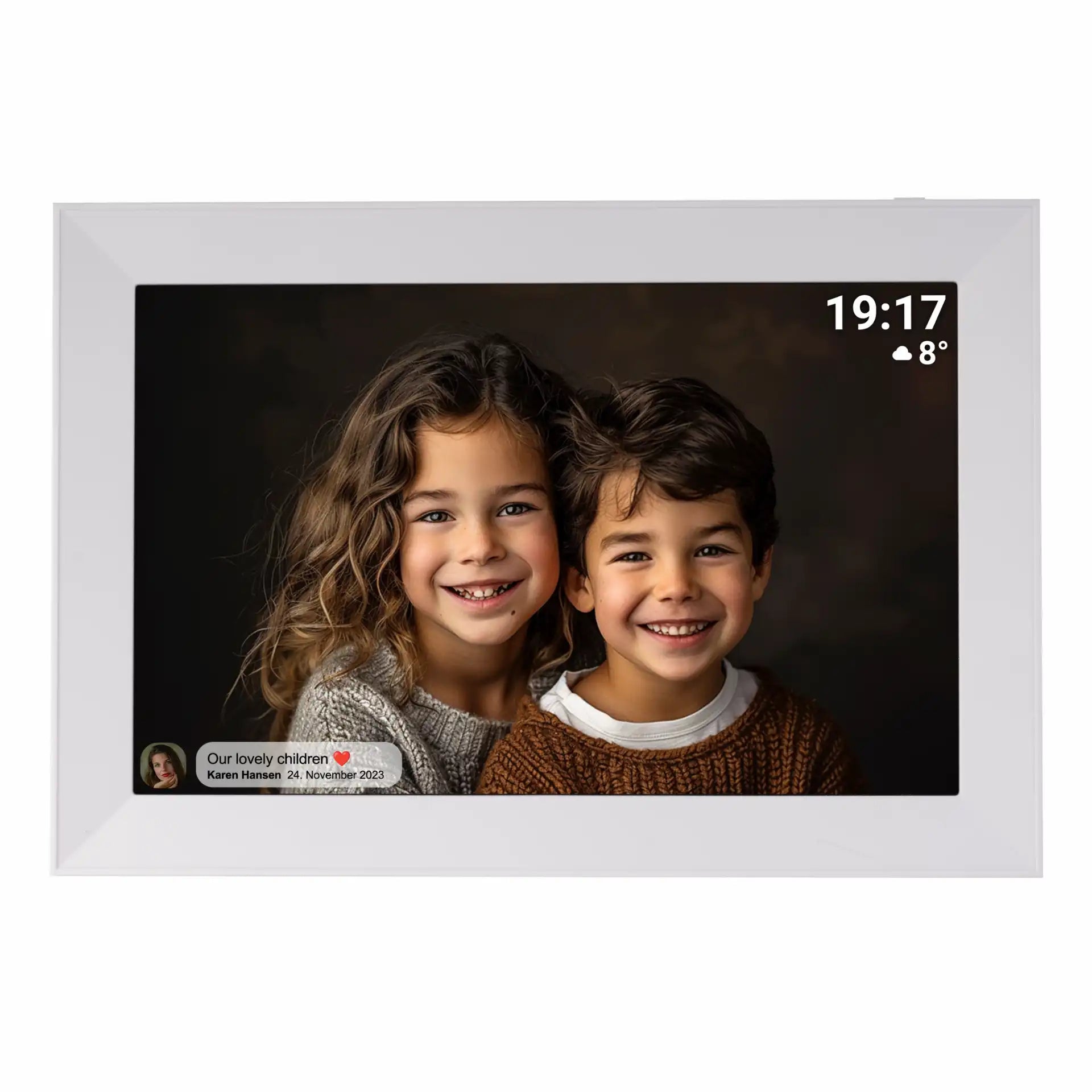 Denver White 10.1” digital Wi-Fi Photoframe | PFF-1012WMK2