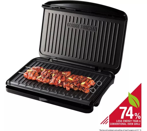 George Foreman 25820 Large Fit Grill - Black