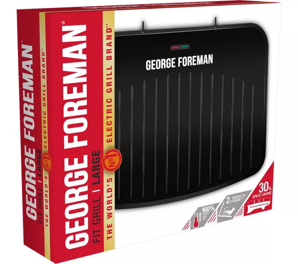 George Foreman 25820 Large Fit Grill - Black