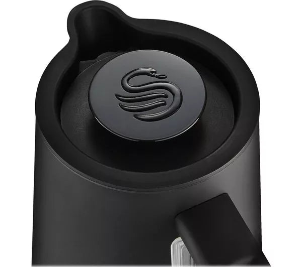 Swan Stealth Cordless Jug Kettle, Rapid Boil, 1.7L Black | SK14640BLKN