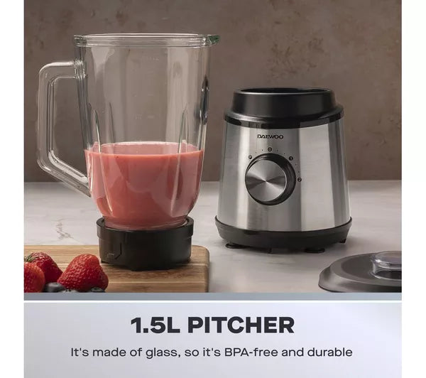 Daewoo 800W Stainless Steel Jug Blender and Grinder