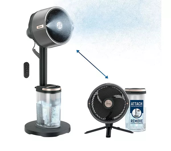 Shark FlexBreeze Pro Mist Indoor & Outdoor Fan & Outdoor Misting System - FA300
