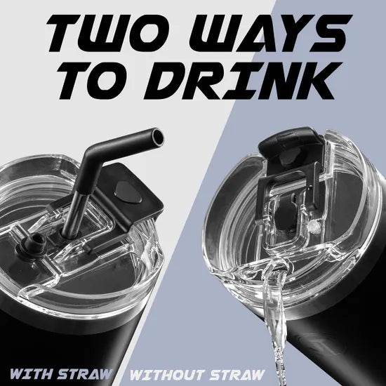 JTL Grey 40 Oz Double Wall Vacuum Mug With Side Handle