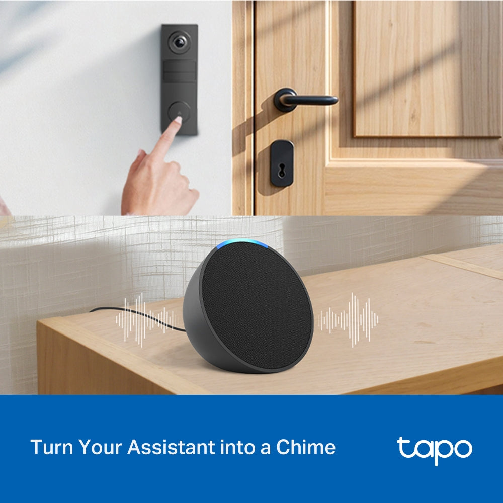 TP-LINK Tapo 2K 3MP Battery Video Doorbell - D205