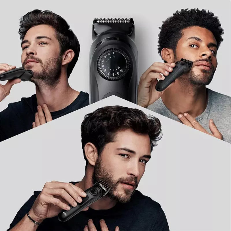 Braun Perfect Beard Trimmer, Black - BT3000