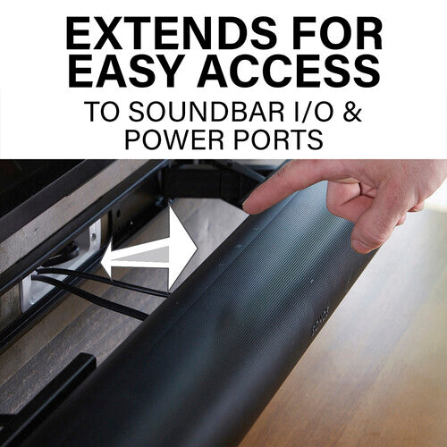 SANUS Extendable Soundbar Wall Mount for Sonos Arc - Black