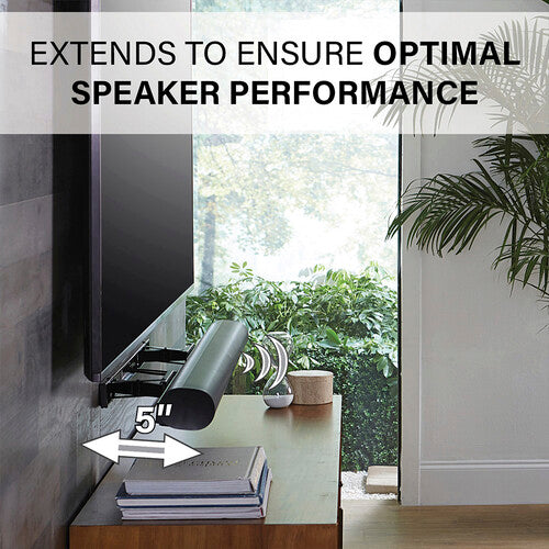 SANUS Extendable Soundbar Wall Mount for Sonos Arc - Black