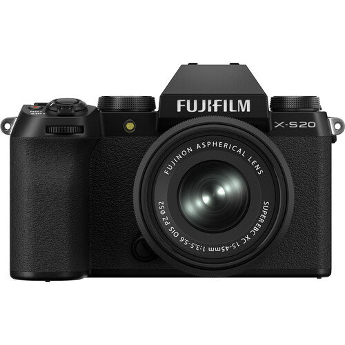 Fujifilm X-S20 Digital Camera with XC 15-45mm OIS PZ Lens - Black