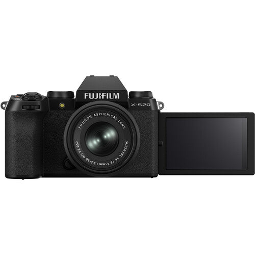 Fujifilm X-S20 Digital Camera with XC 15-45mm OIS PZ Lens - Black