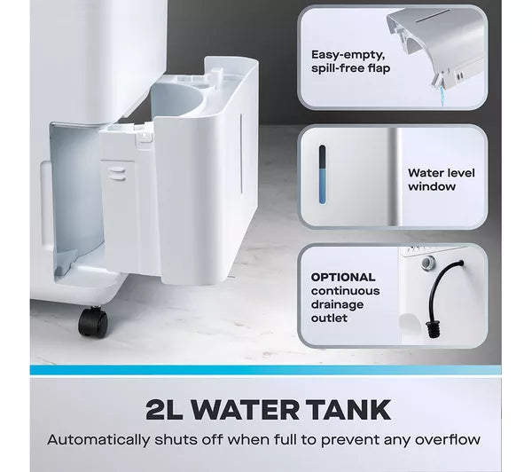 Daewoo 16L Dehumidifier With Air Purifier - COL1671GE