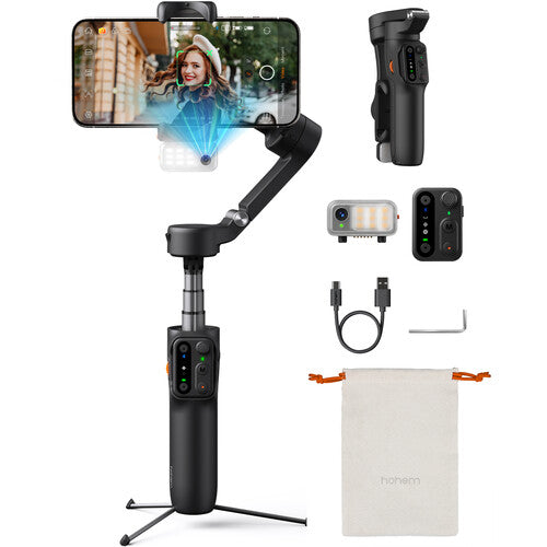 Hohem iSteady V3 AI Smartphone Gimbal with AI Tracker - Black - HPG-V3-BLK