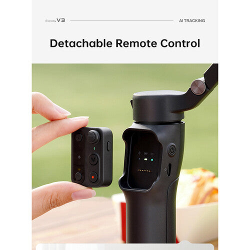 Hohem iSteady V3 AI Smartphone Gimbal with AI Tracker - Black - HPG-V3-BLK