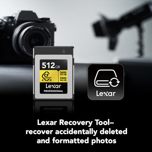 Lexar 512GB Professional GOLD CFexpress 4.0 Type B Memory Card