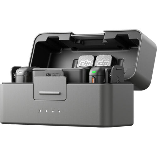 DJI Mic 3 (2 TX + 1 RX + Charging Case) Wireless Microphone Kit - Black