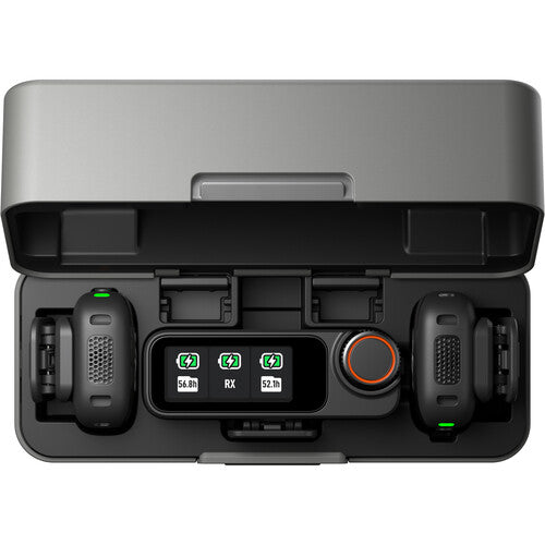 DJI Mic 3 (2 TX + 1 RX + Charging Case) Wireless Microphone Kit - Black