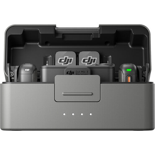 DJI Mic 3 (2 TX + 1 RX + Charging Case) Wireless Microphone Kit - Black