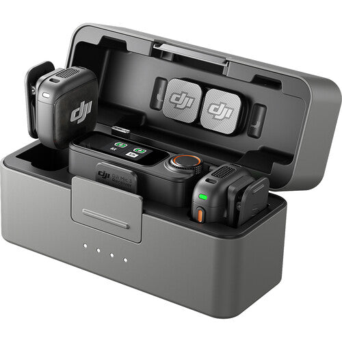 DJI Mic 3 (2 TX + 1 RX + Charging Case) Wireless Microphone Kit - Black