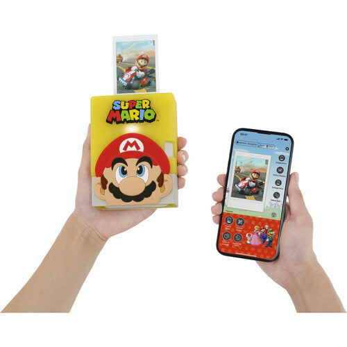Fujifilm INSTAX MINI LINK 3 Smartphone Printer with Super Mario Case - Clay White