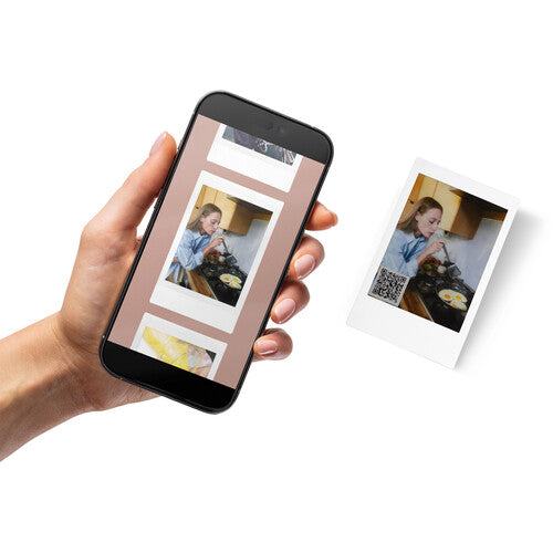 Fujifilm INSTAX MINI LINK 3 Smartphone Printer with Super Mario Case - Clay White