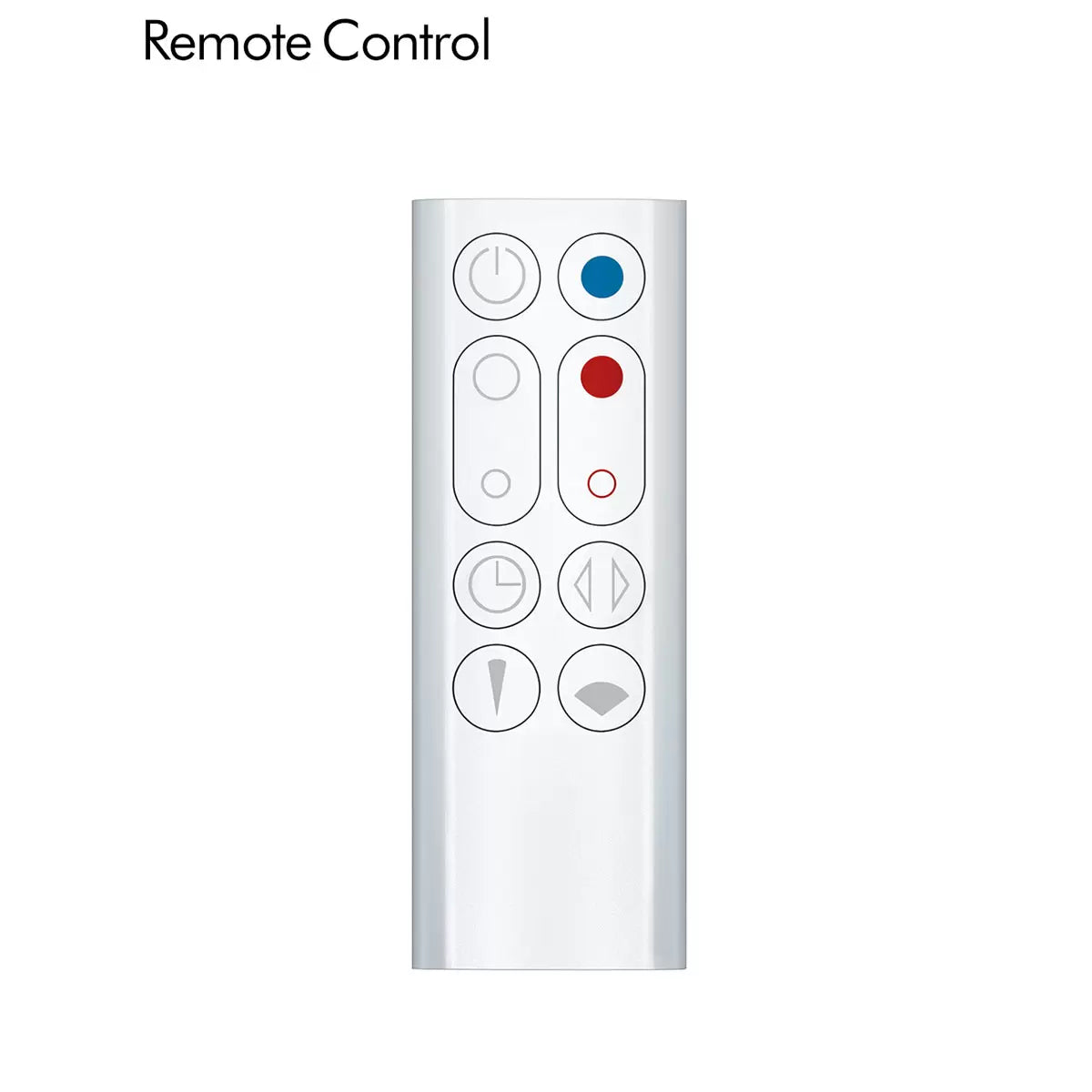 Dyson AM09 Hot+Cool Jet Focus Fan Heater - White/Nickel