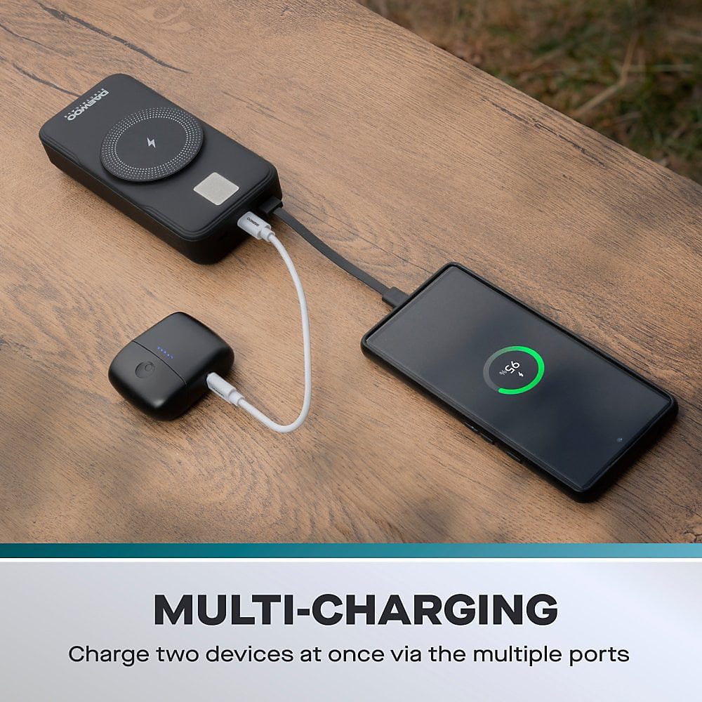 Banco de energía portátil Daewoo de 20 000 mAh con cable 3 en 1 integrado - ELA1437