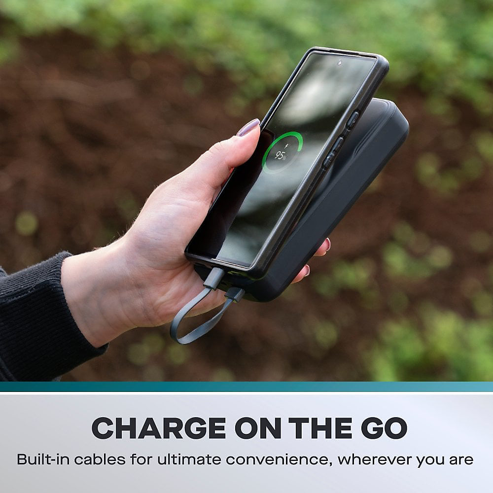 Daewoo 20000 mAh Portable Power Bank with Built In 3-in-1 Cable - ELA1437