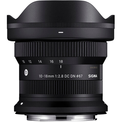 Objetivo contemporáneo Sigma 10-18 mm f/2,8 DC DN para Canon-RF