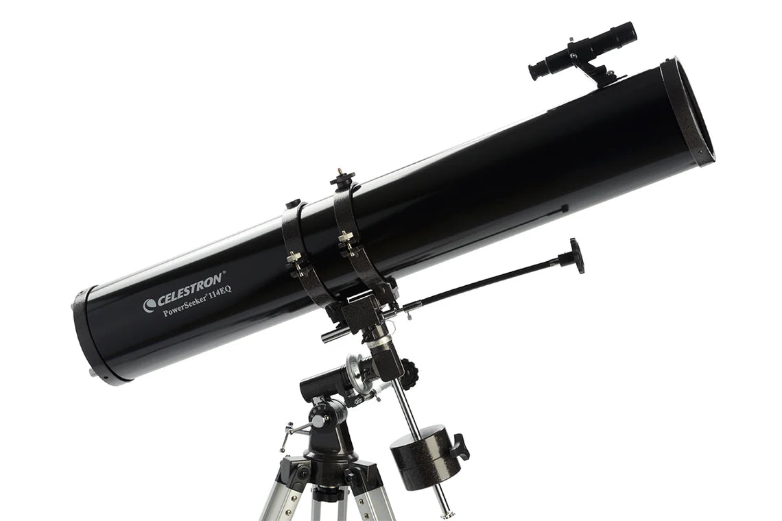 Celestron PowerSeeker 114EQ with Motor Drive and Phone Adapter