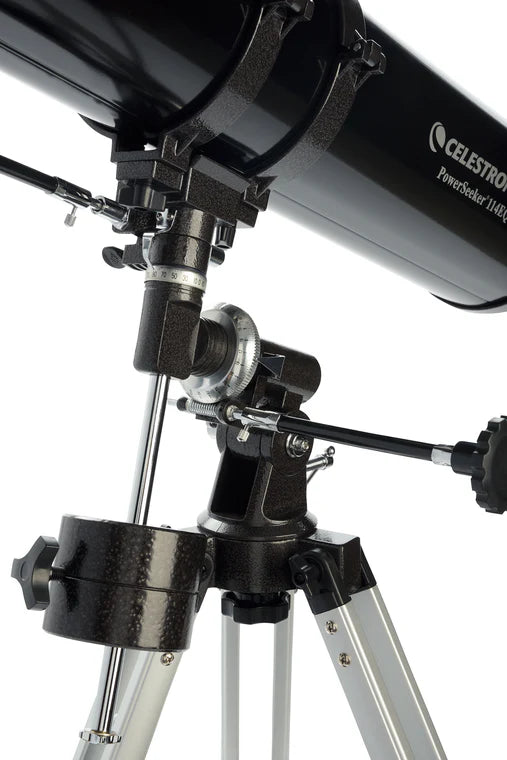 Celestron PowerSeeker 114EQ with Motor Drive and Phone Adapter